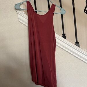 Sleeveless Red Tank Top
